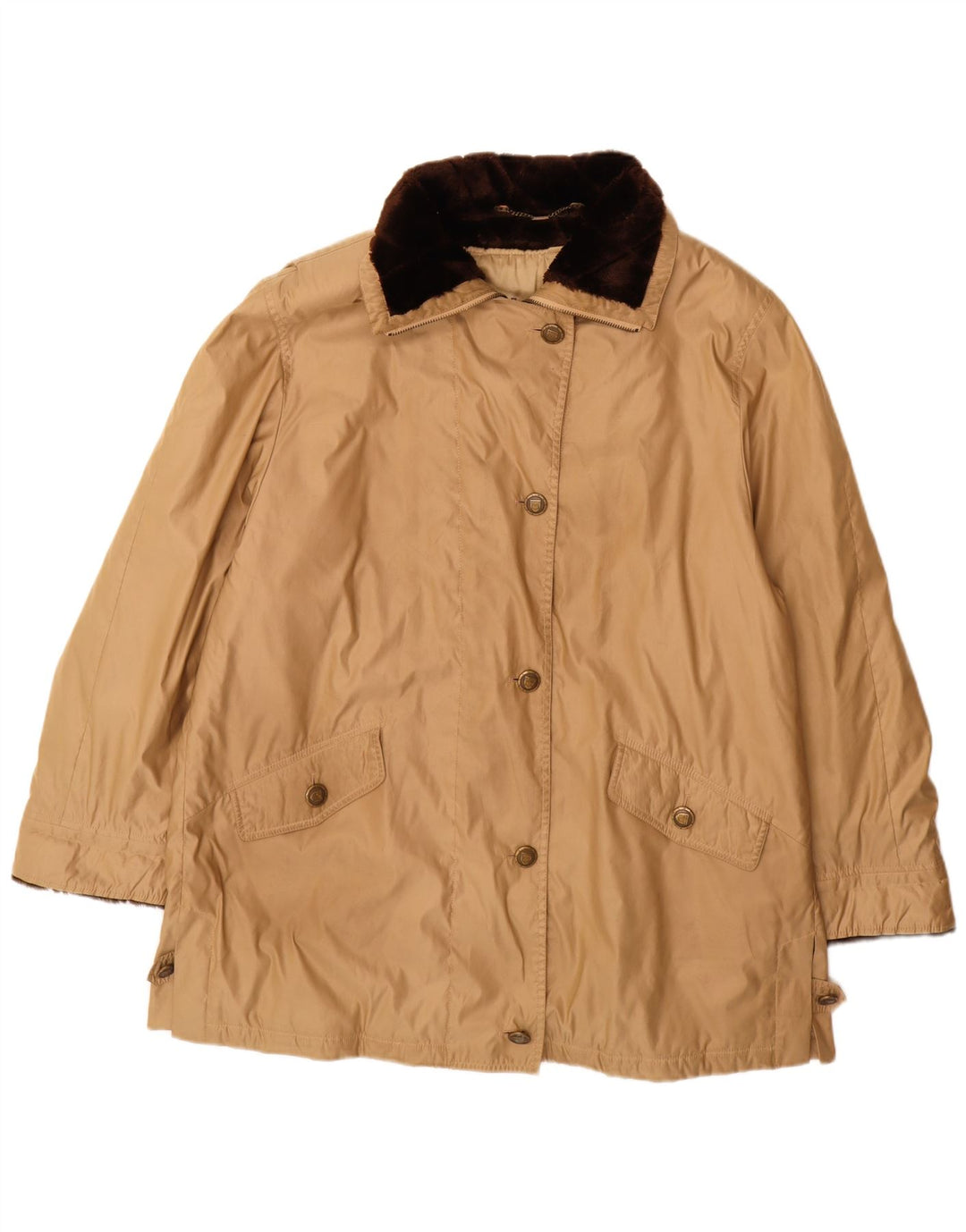 Delmod ženska velika vjetrovka UK 18 XL bež poliester