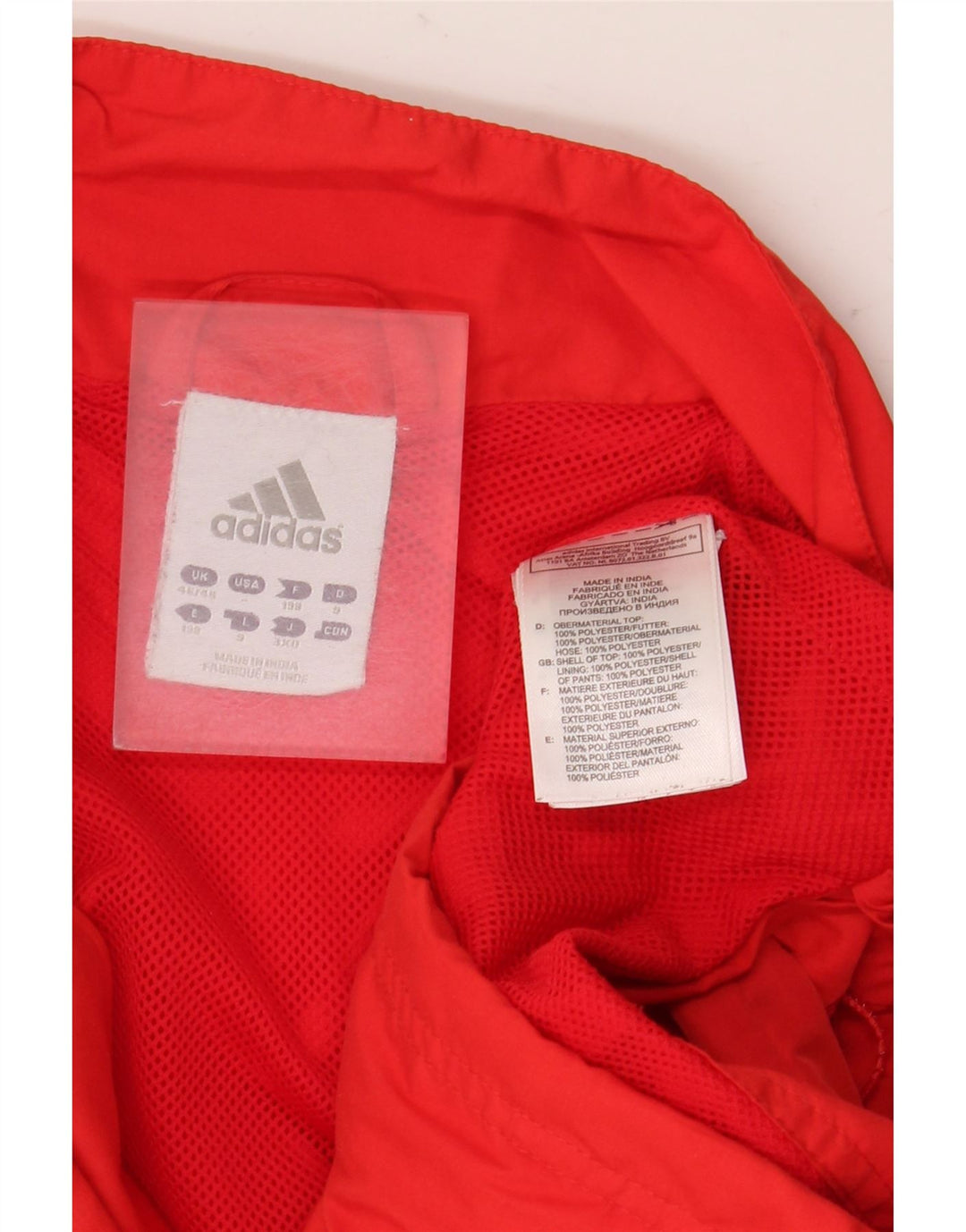 ADIDAS Muška kišna jakna UK 46/48 XL Red Colourblock poliester
