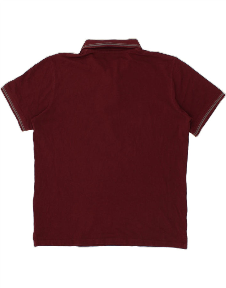 CARRERA Mens Polo Shirt Large Maroon Cotton Vintage Carrera and Second-Hand Carrera from Messina Hembry 