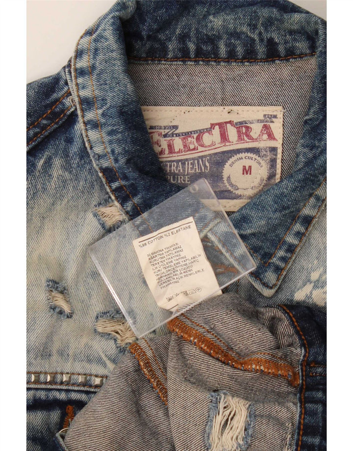 Vintage muška jakna od trapera UK 38, srednje plavi pamuk