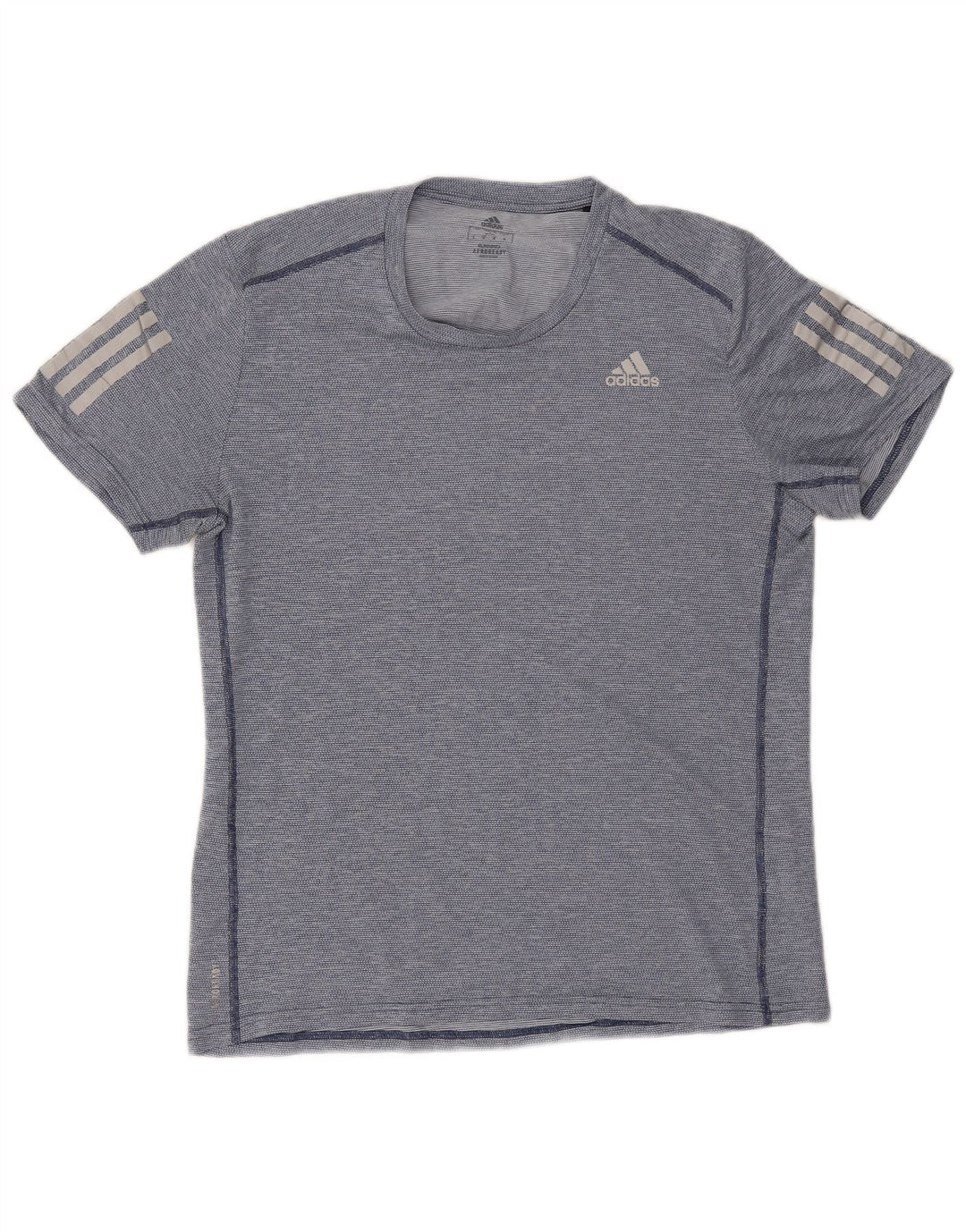 Adidas muška Aeroready majica kratkih rukava Srednji tamnoplavi prugasti poliester