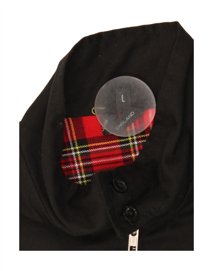 Vintage muška bomber jakna UK 40 veliki crni poliester