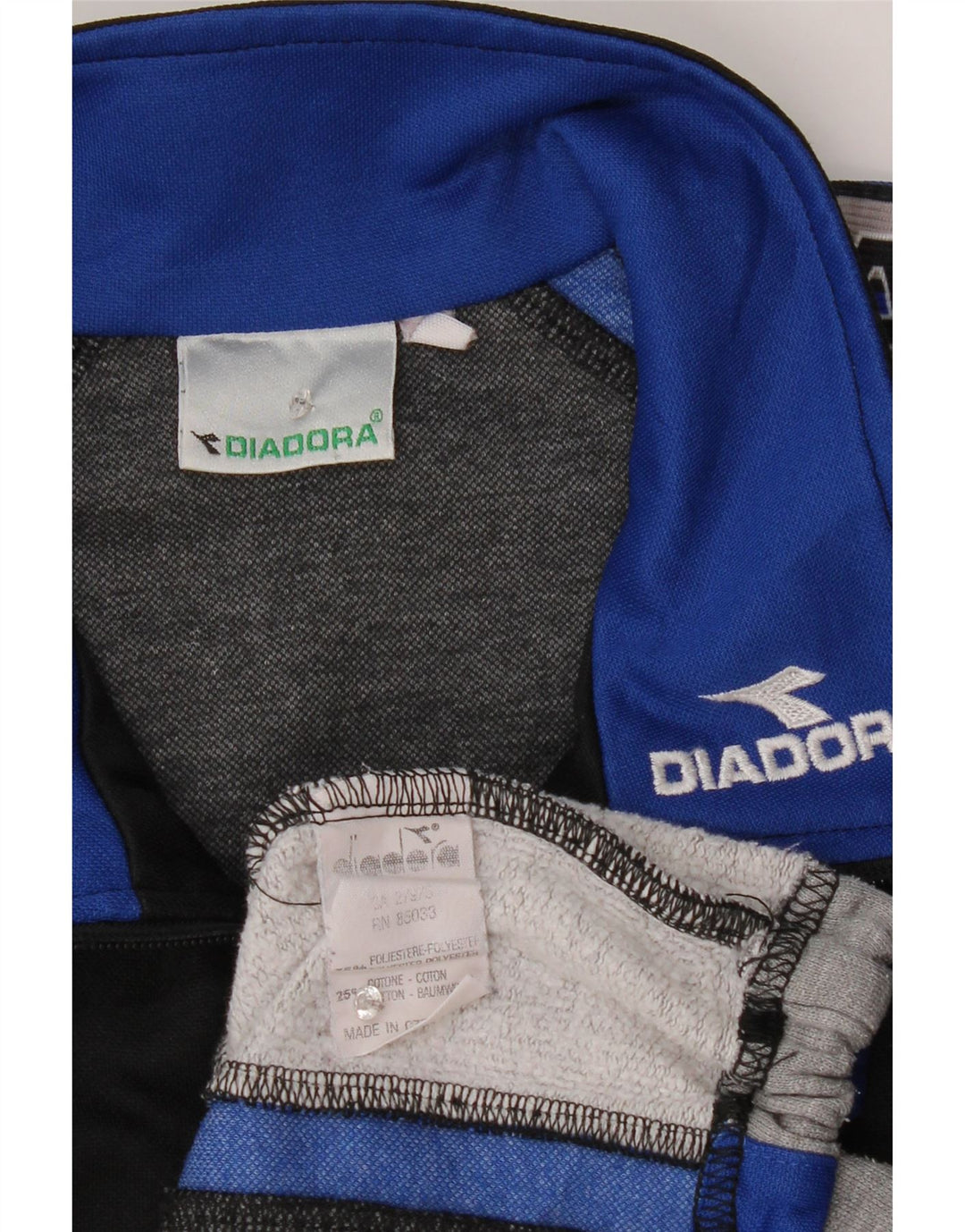 Diadora muška grafička gornja jakna trenirke srednje crne boje