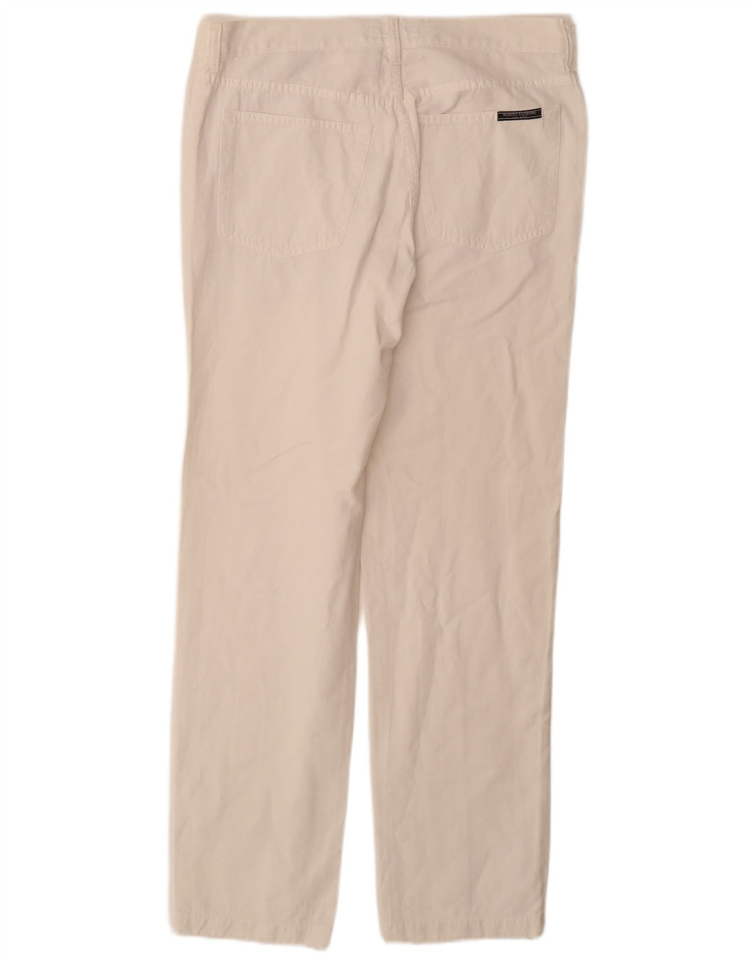 MARINA YACHTING Muške ravne ležerne hlače W36 L31 Bijeli pamuk