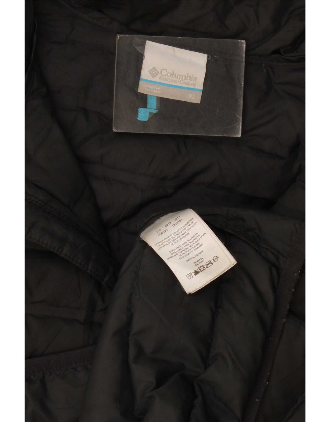 Columbia muška podstavljena jakna UK 42 XL crni poliester