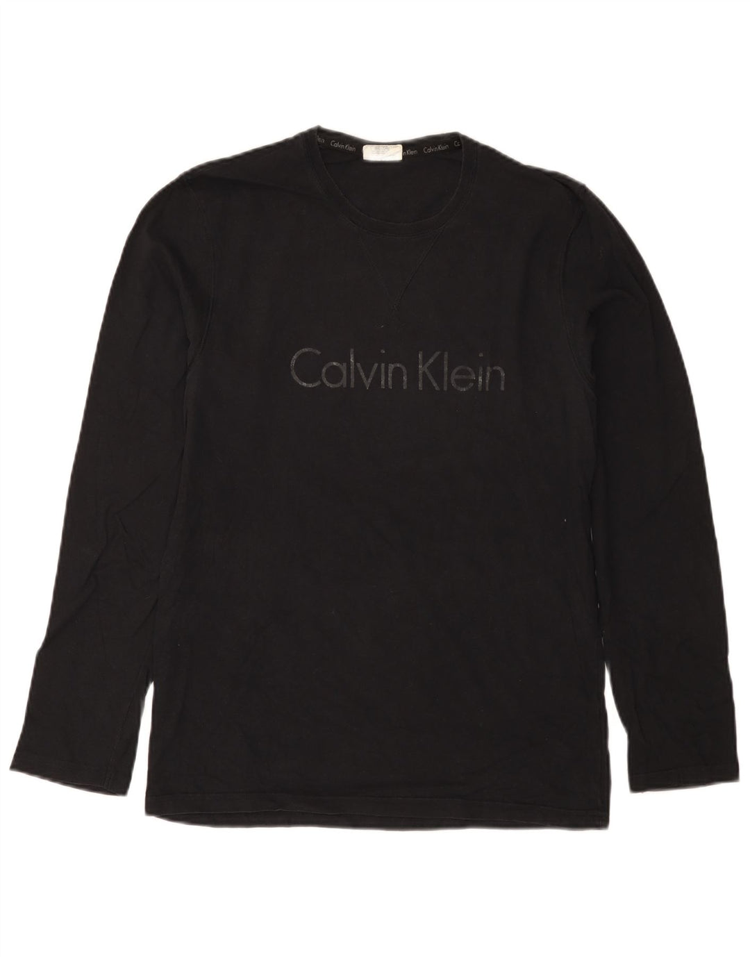 Calvin Klein muška majica dugih rukava s grafikom, mala crna