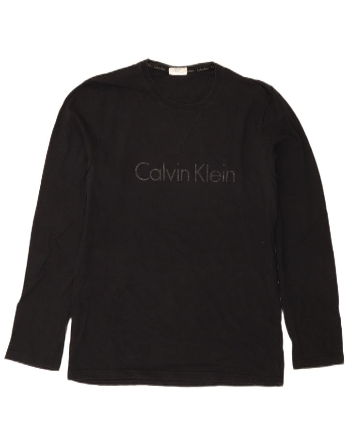 Calvin Klein muška majica dugih rukava s grafikom, mala crna