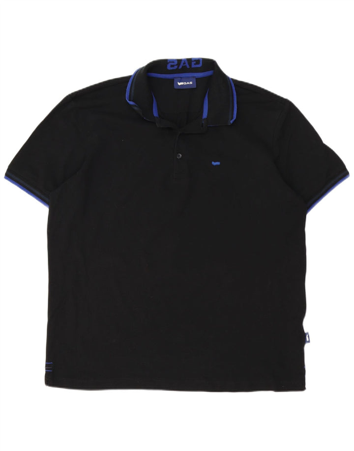 Gas muška polo majica 3XL crni pamuk