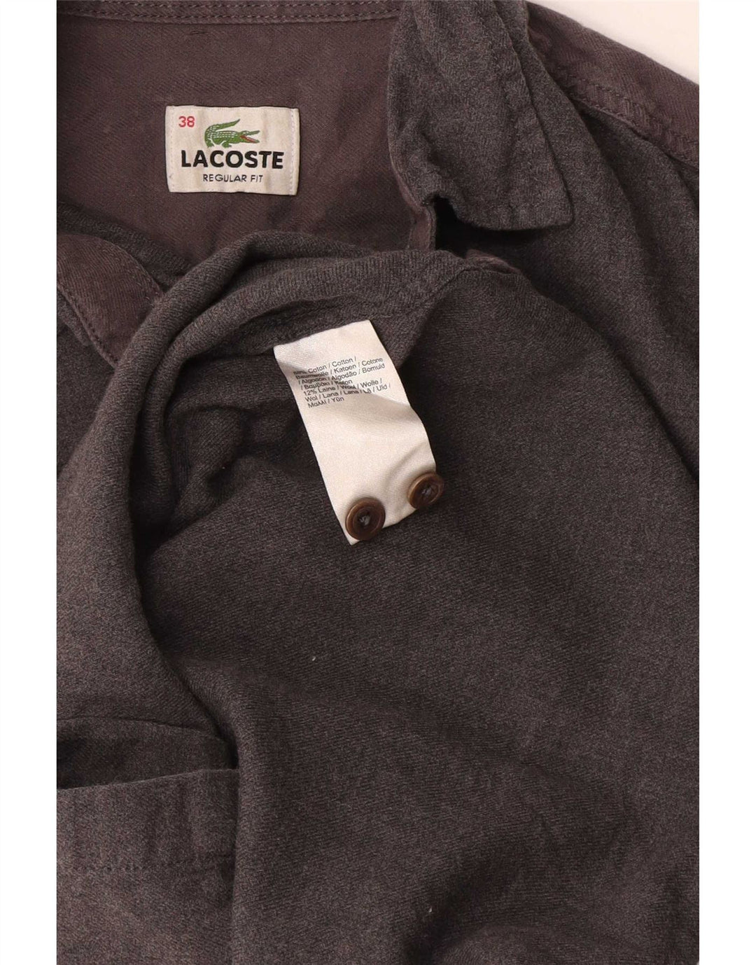 Lacoste muška košulja veličine 38 mala siva pamuk