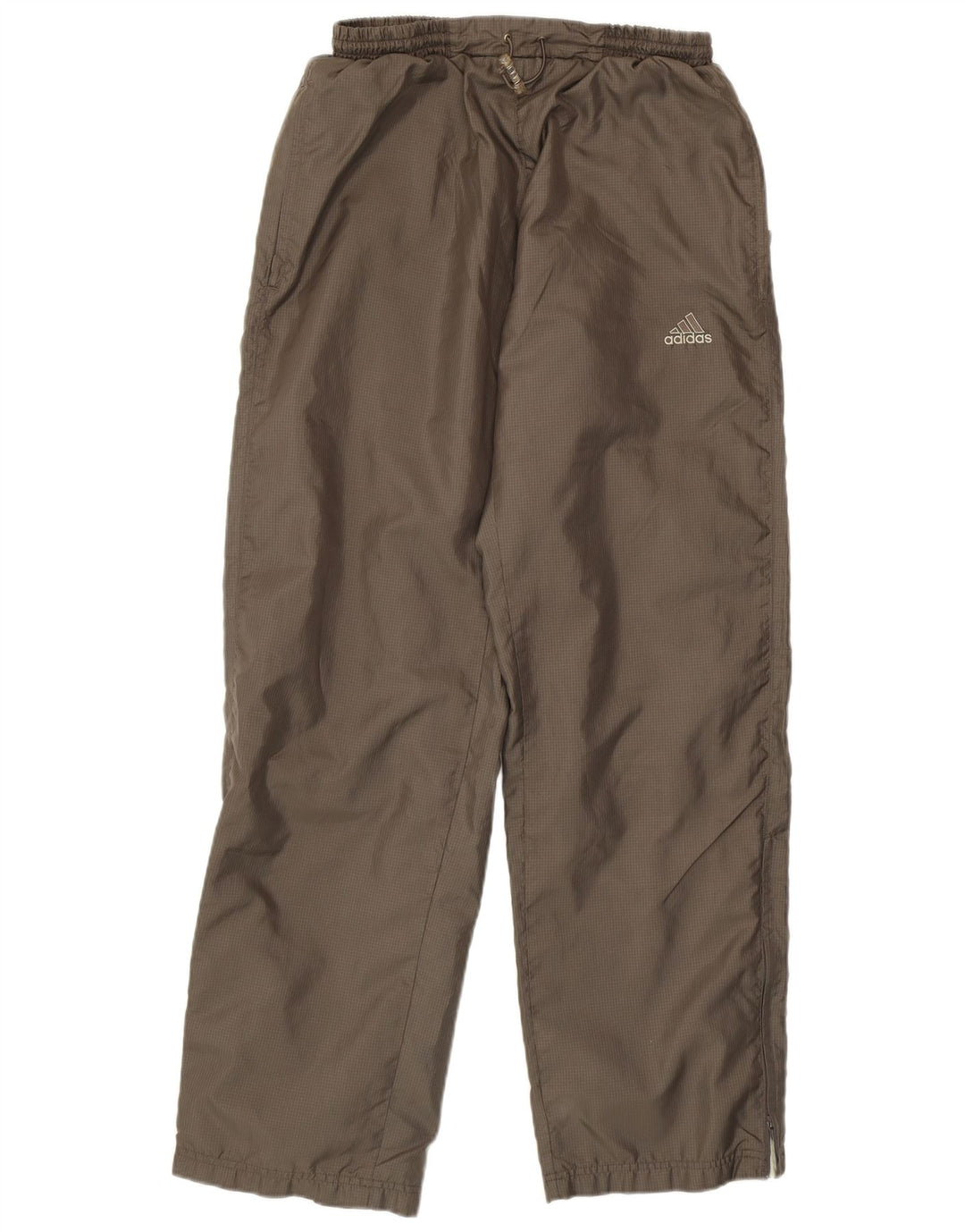 ADIDAS Ženske hlače za trenirku UK 14 Srednje smeđi karirani poliester