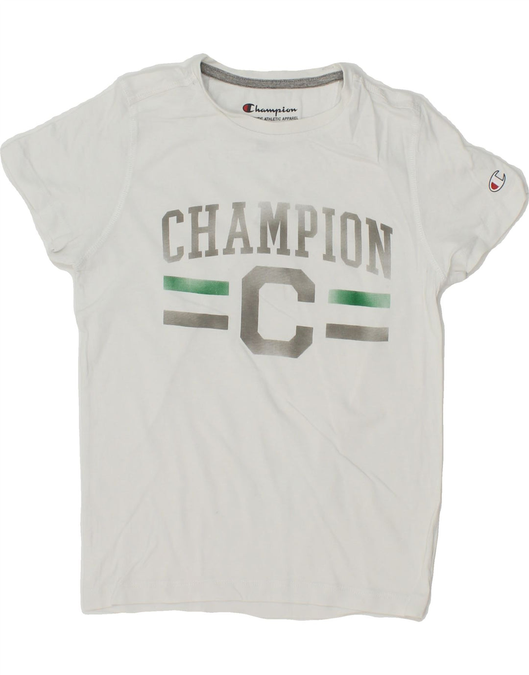 CHAMPION Boys Graphic T-Shirt Top 7-8 Years Small White Vintage Champion and Second-Hand Champion from Messina Hembry 
