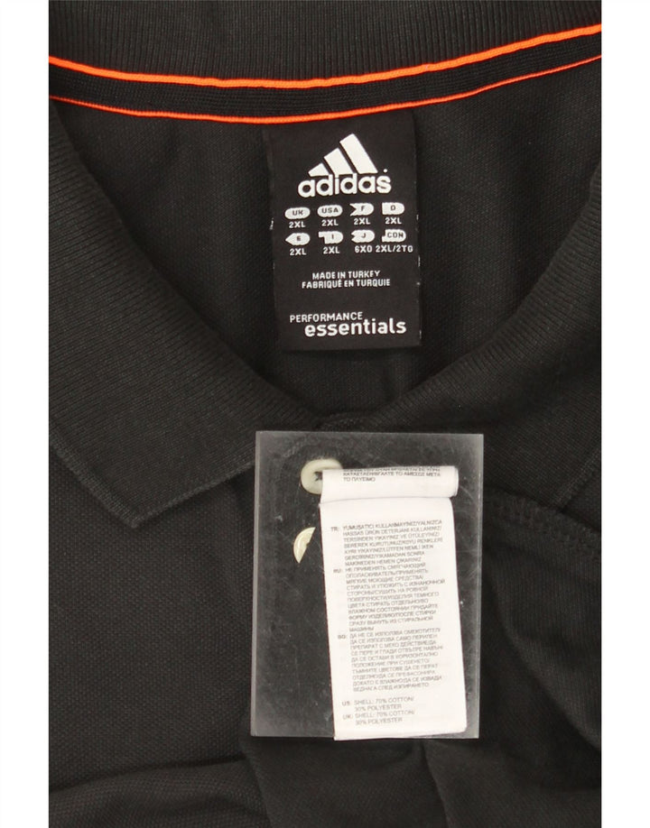 ADIDAS muška polo majica Climalite 2XL crni pamuk