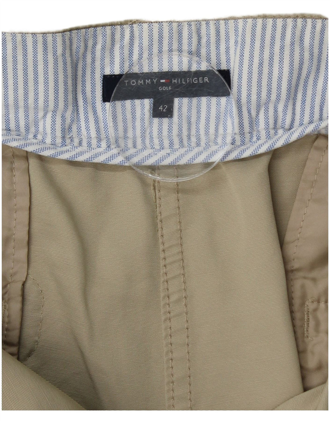 TOMMY HILFIGER Ženske ravne ležerne hlače EU 42 Large W34 L27 Bež