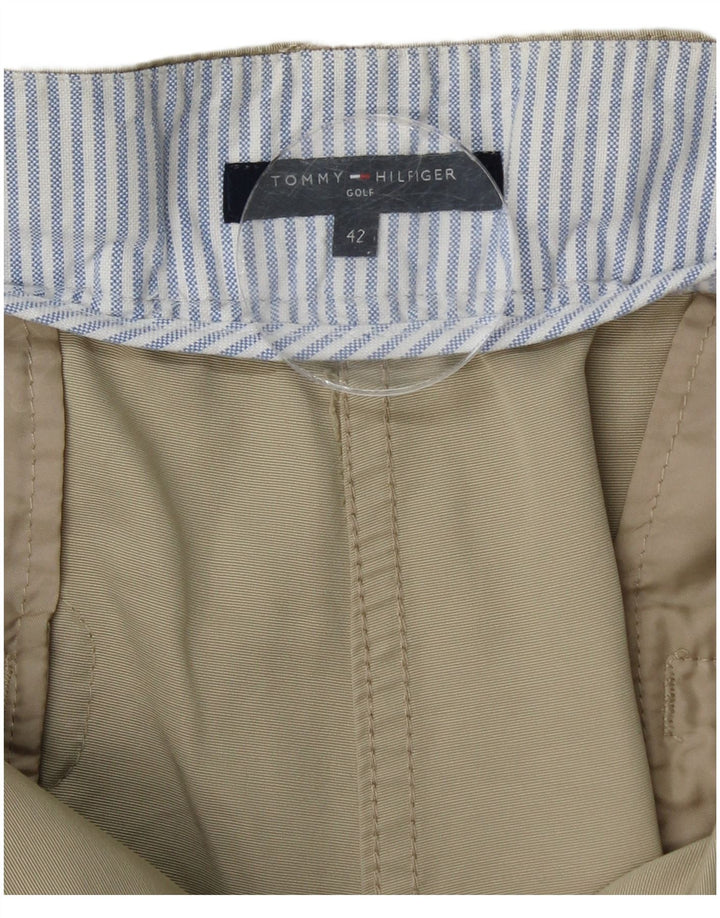 TOMMY HILFIGER Ženske ravne ležerne hlače EU 42 Large W34 L27 Bež