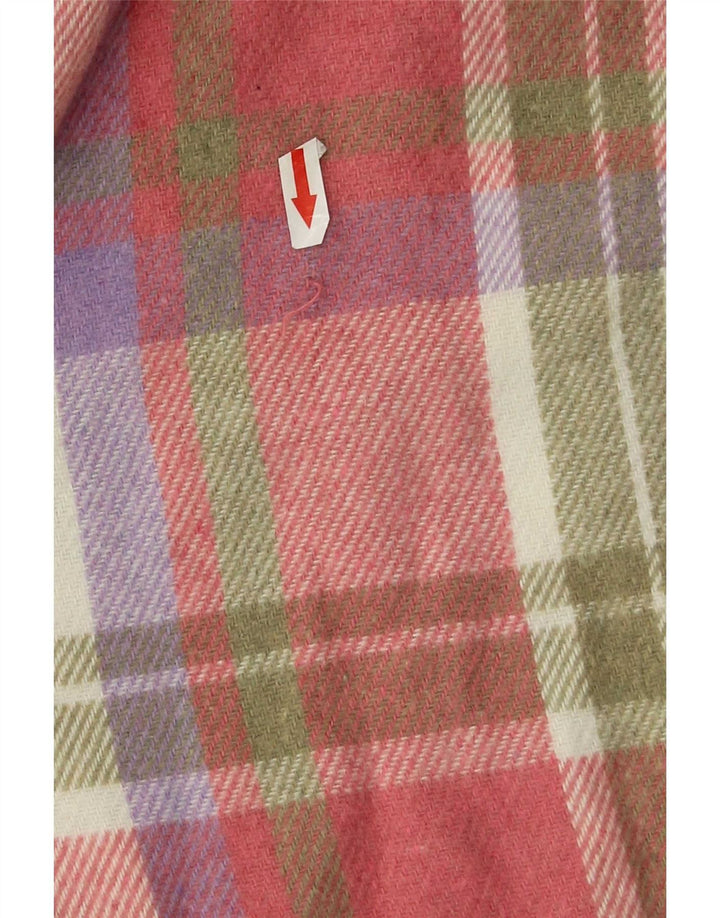 Vintage muška flanelska majica velikog ružičastog kariranog akrila