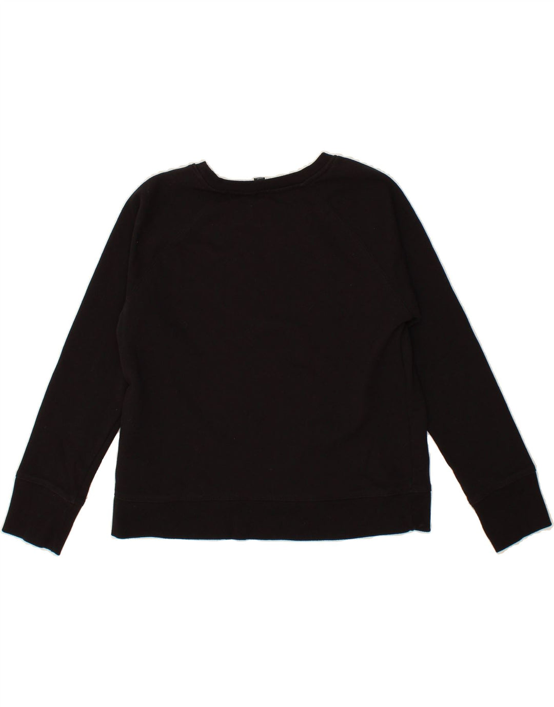 DKNY Womens Graphic Sweatshirt Jumper UK 14 Medium Black Cotton Vintage Dkny and Second-Hand Dkny from Messina Hembry 