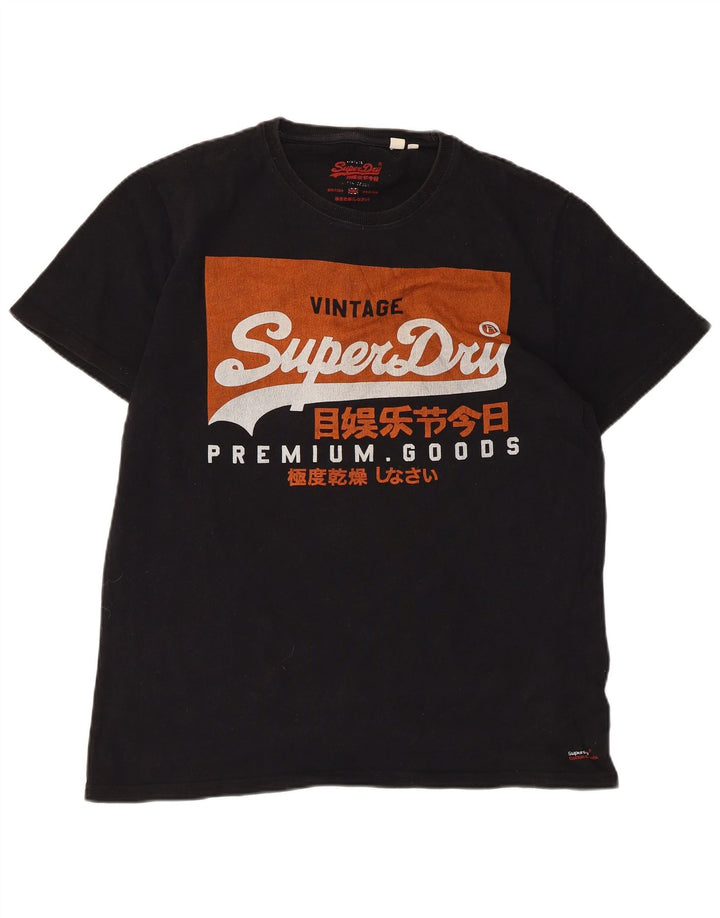 Superdry muška grafička majica kratkih rukava XL crni pamuk