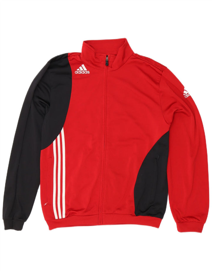 Adidas muška trenirka gornja jakna UK 40/42 poliester srednje crvene boje