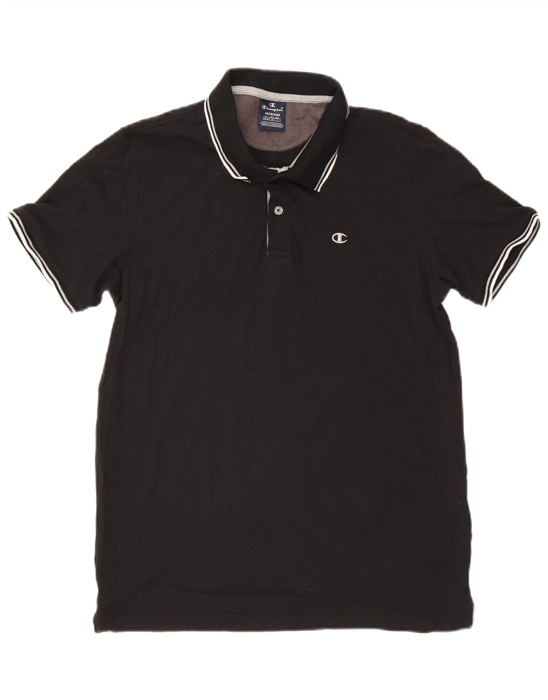 Champion muška polo majica Srednje crni pamuk