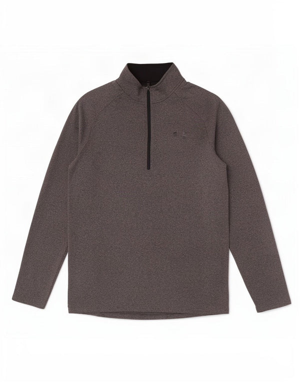 Under Armour Muška trenirka Heat Gear Zip Neck Pulover Top Mala siva