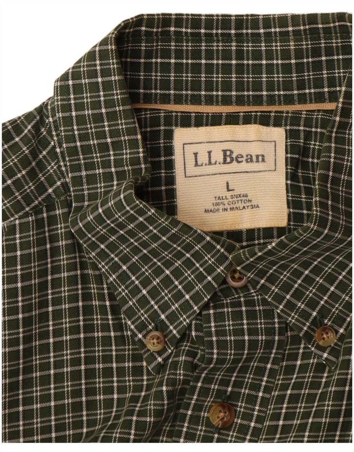 L.L.BEAN, visoka muška košulja kratkih rukava, veliki kaki pamuk