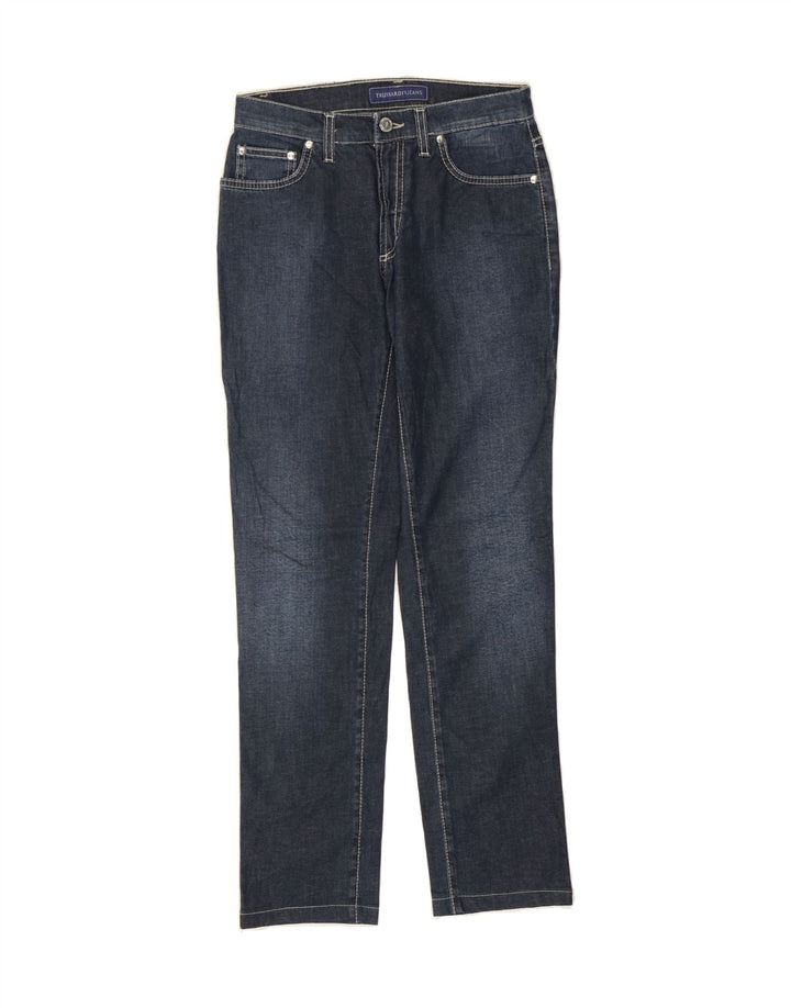 TRUSSARDI Womens Slim Jeans W25 L29  Blue Cotton Vintage Trussardi and Second-Hand Trussardi from Messina Hembry 