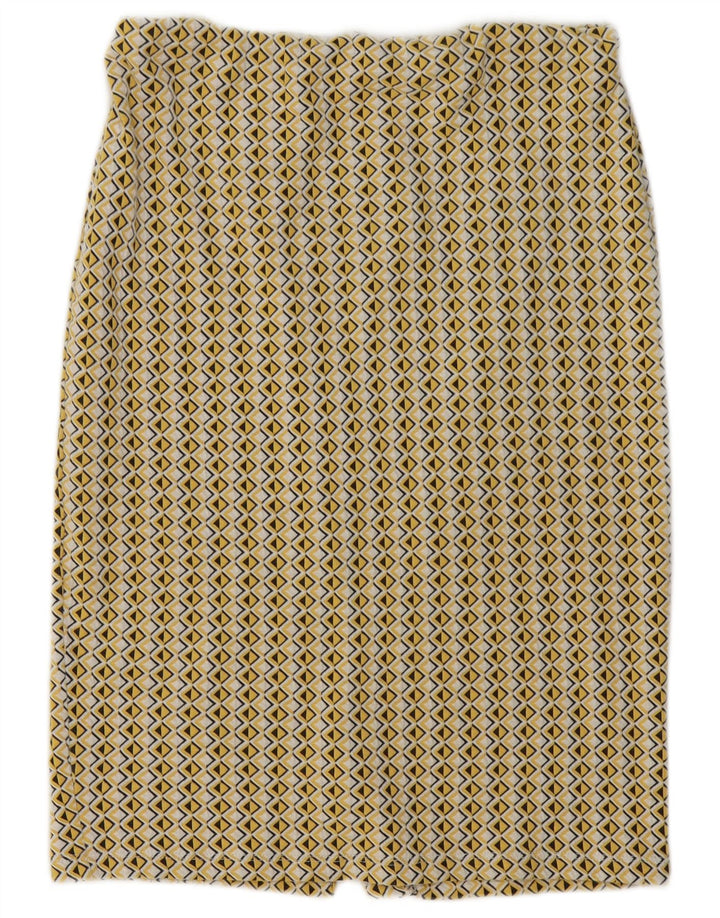 Zara ženska pencil suknja velika W30 žuta geometrijska