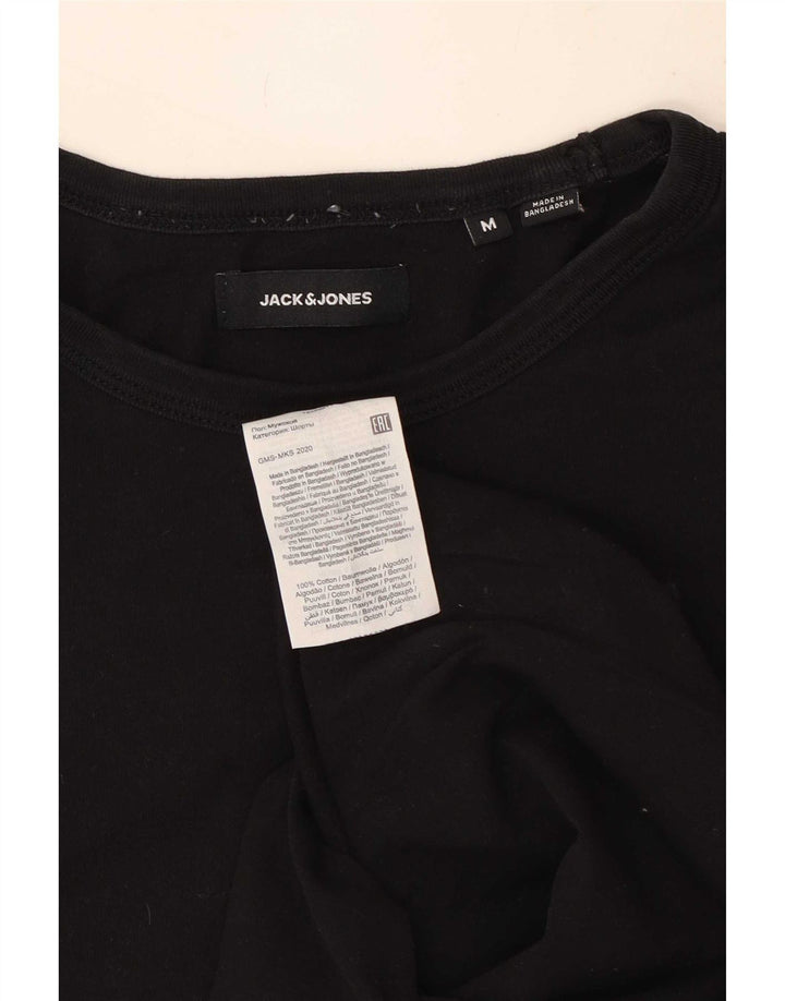 Jack & Jones muška majica kratkih rukava srednje veličine, crni pamuk