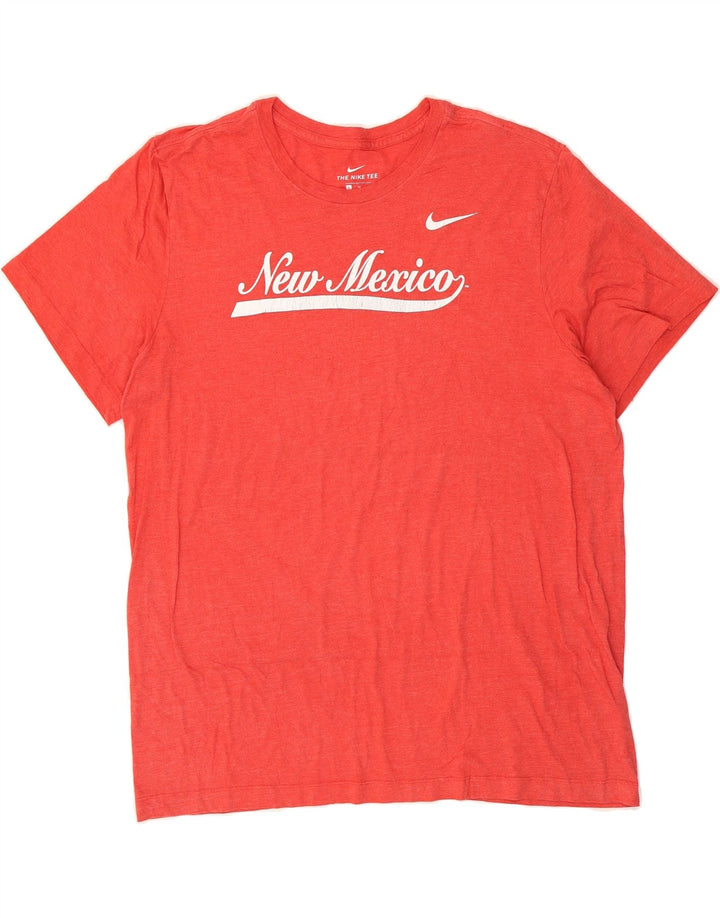 NIKE Mens Graphic T-Shirt Top XL Red Vintage Nike and Second-Hand Nike from Messina Hembry 