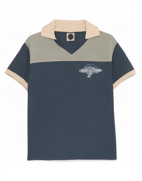 Maui and Sons ženska polo majica UK 14 pamuk srednje plave boje