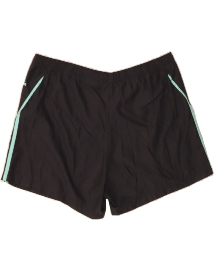ADIDAS Womens Sport Shorts UK 14 Medium  Black Polyester Vintage Adidas and Second-Hand Adidas from Messina Hembry 