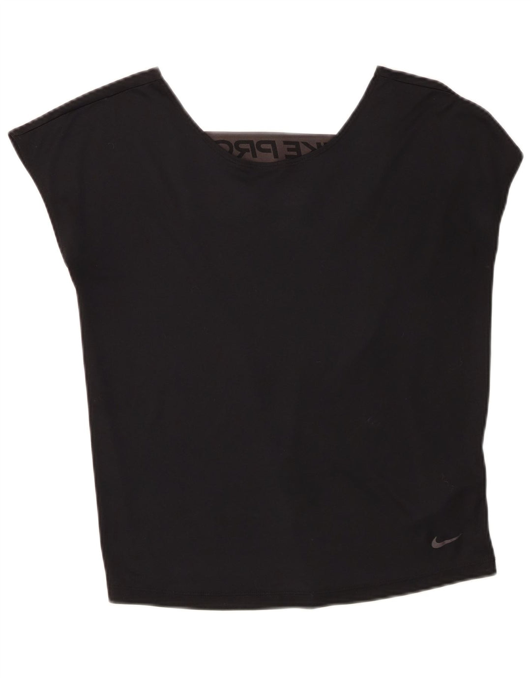 Nike ženski gornji dio Dri Fit prekomjernog grafičkog prsluka UK 6 XS crni poliester