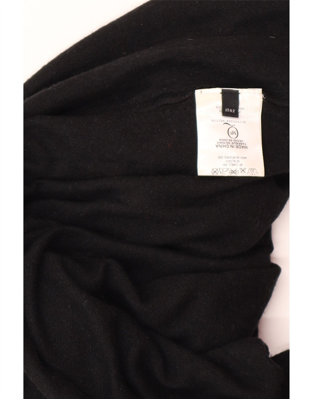 ALEXANDER MCQUEEN Ženska džemper haljina IT 42 srednje crna dizajnerska viskoza