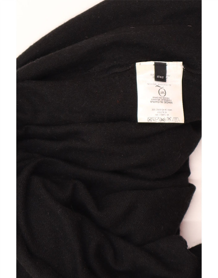 ALEXANDER MCQUEEN Ženska džemper haljina IT 42 srednje crna dizajnerska viskoza