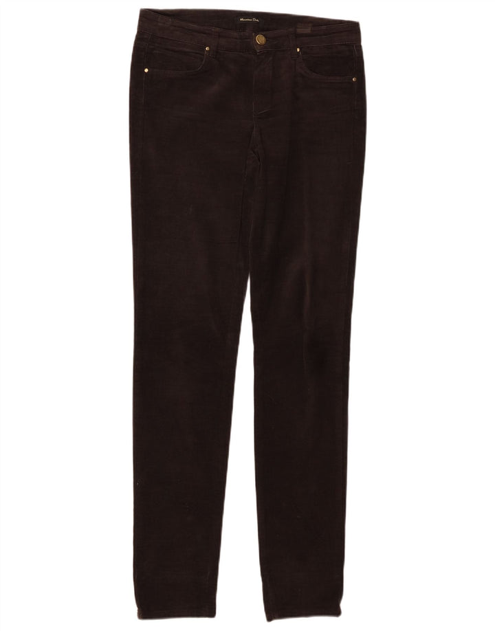 MASSIMO DUTTI Ženske baršunaste ležerne hlače EU 34 2XS W24 L30 Smeđe