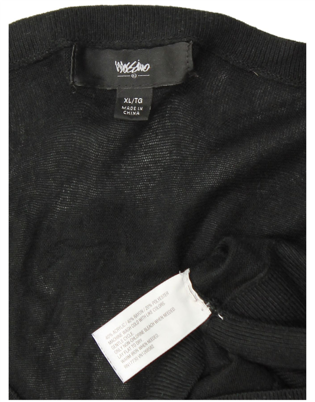 MOSSIMO Ženska džemper haljina dugih rukava s krilima šišmiša UK 18 XL Crna akrilna