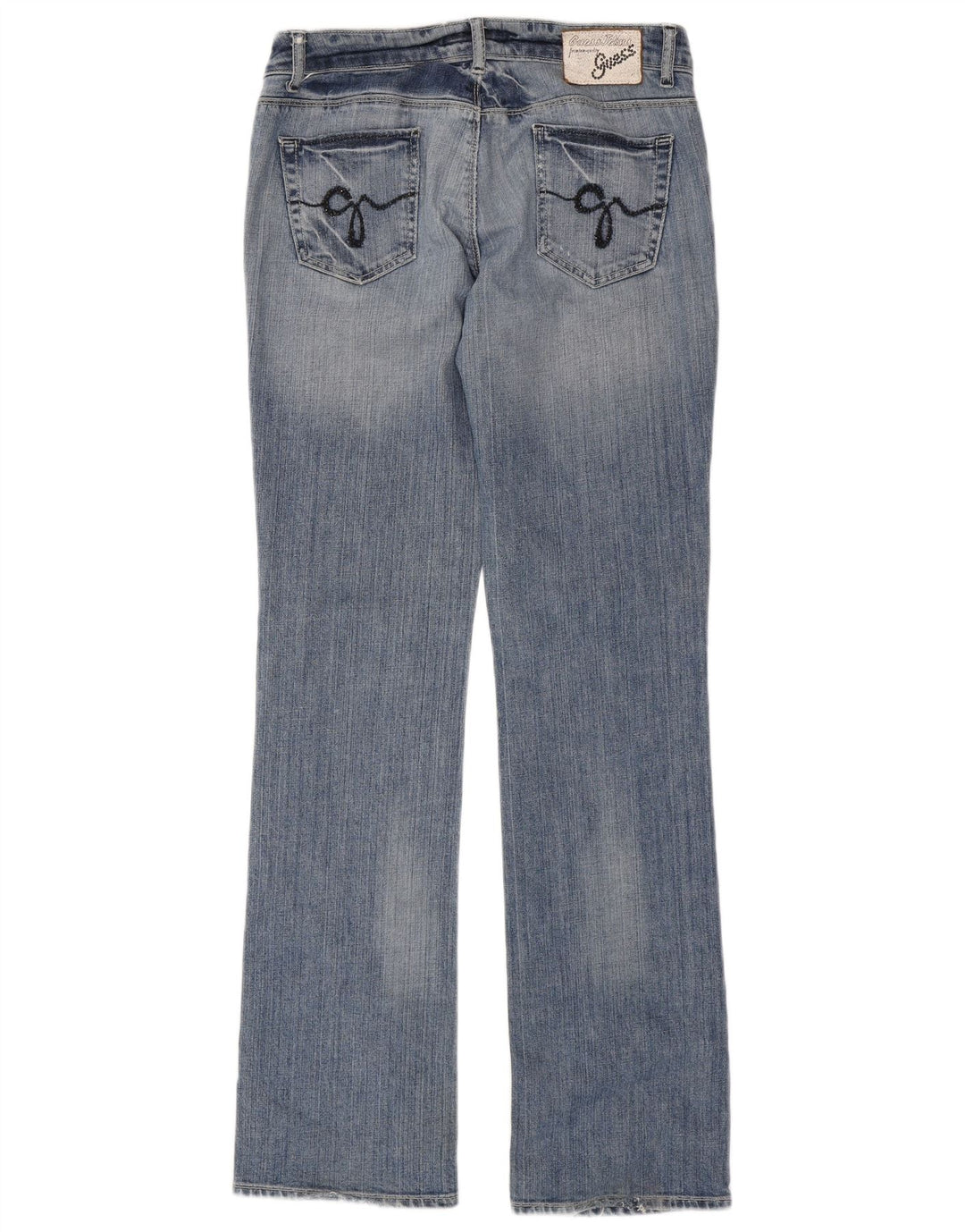 Ženske traperice Guess Bootcut W29 L34 plavi pamuk