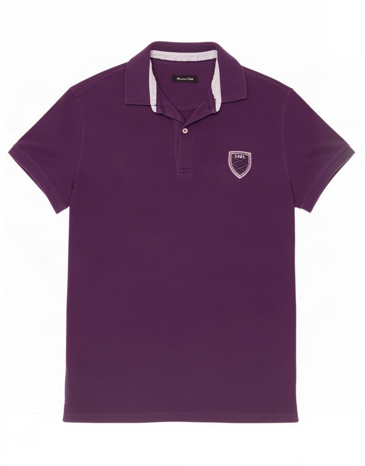 Massimo Dutti muška polo majica srednje ljubičaste pamučne boje