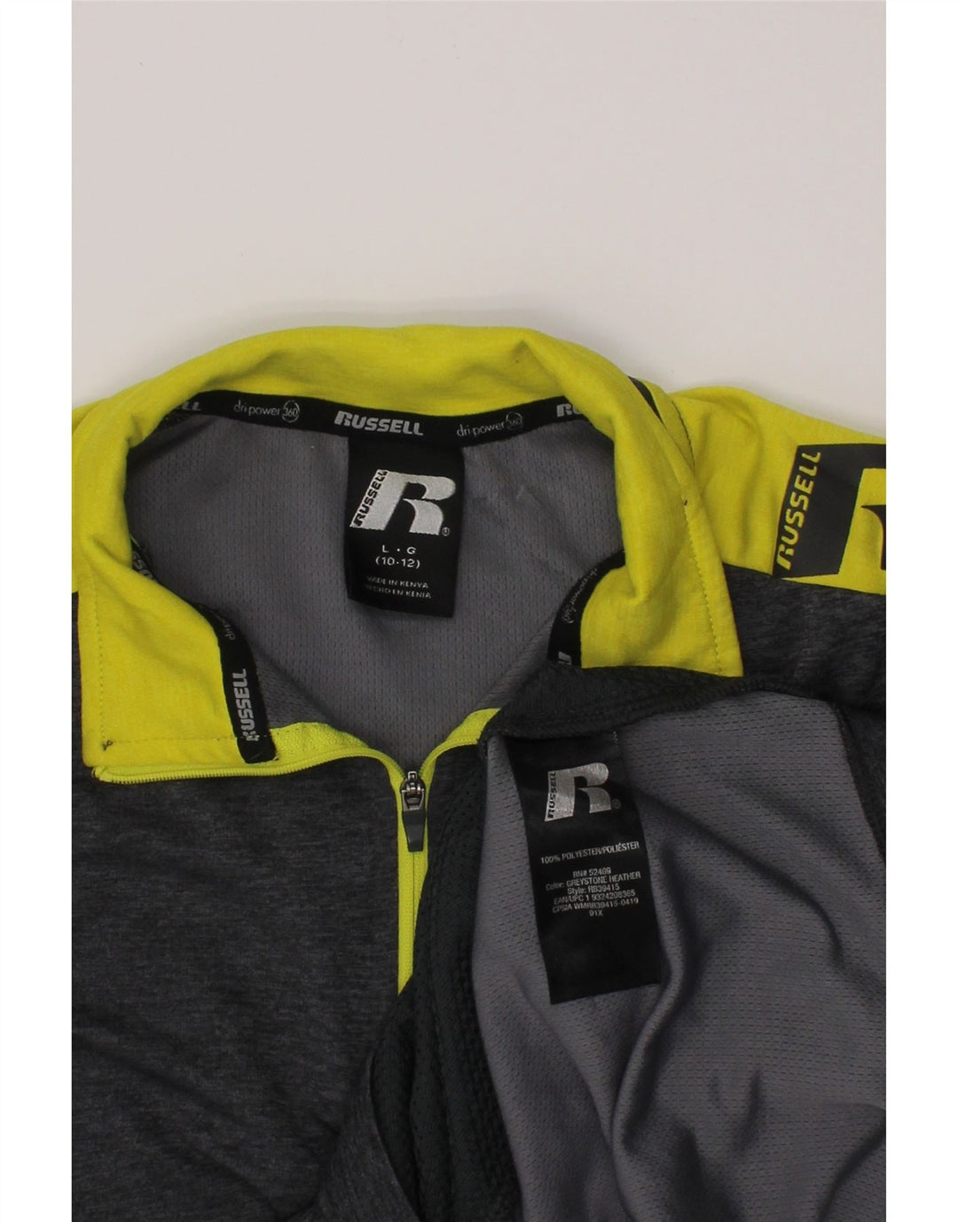 RUSSELL ATHLETIC Pulover trenirka za dječake 10-11 godina velika siva