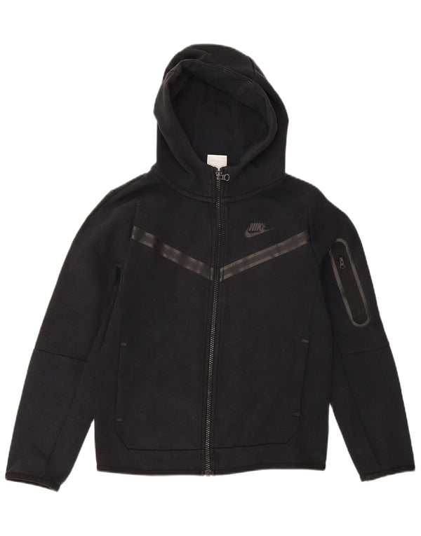 Nike Boys Zip Hoodie pulover 10-11 Years Medium Black Pamuk