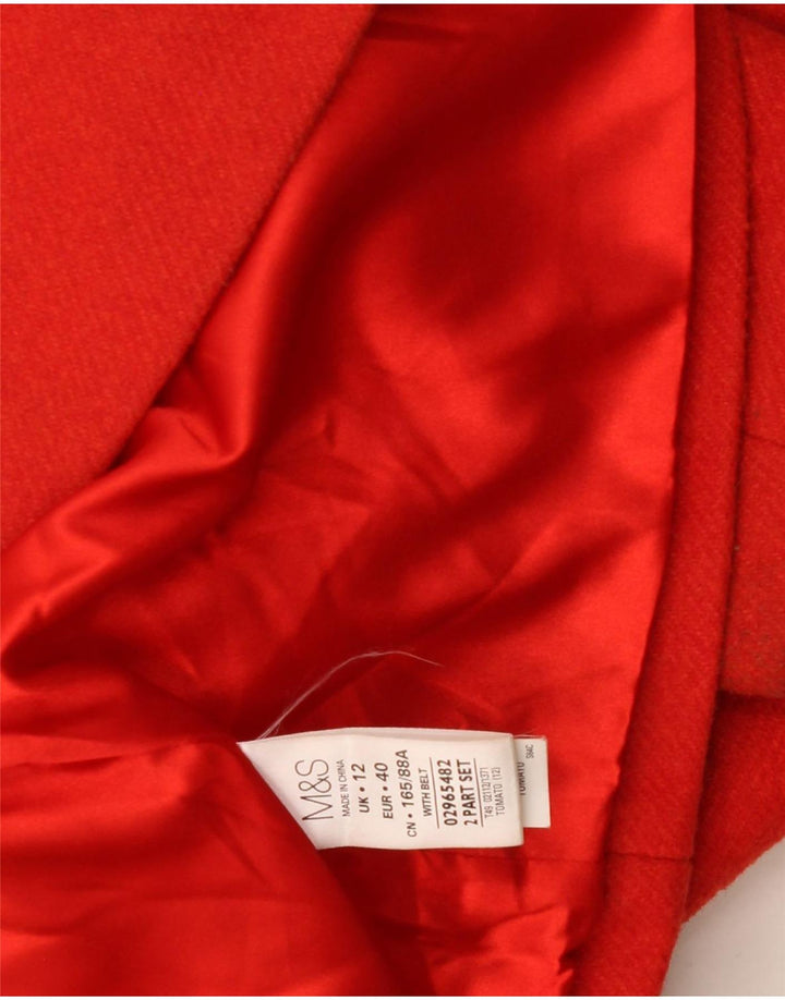 Marks & Spencer ženski kaput UK 12 Srednje crveni akril