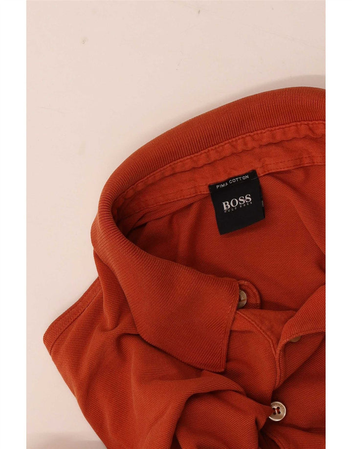 Hugo Boss muška polo majica dugih rukava Mala narančasta