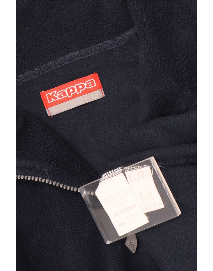 Kappa muški džemper od flisa s patentnim izrezom Mali tamnoplavi poliester