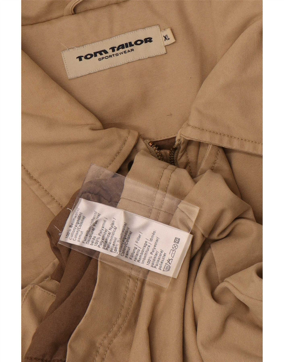 Tom Tailor muška pomoćna jakna UK 42 XL bež pamuk