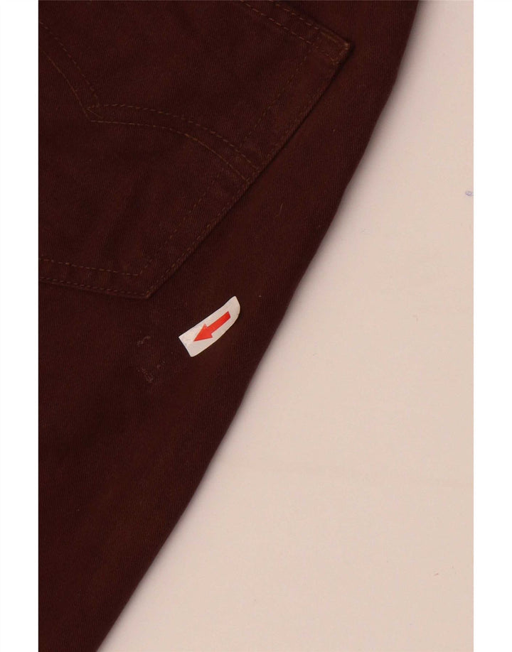 Levi's ženske 501 ravne traperice W29 L32 smeđi pamuk