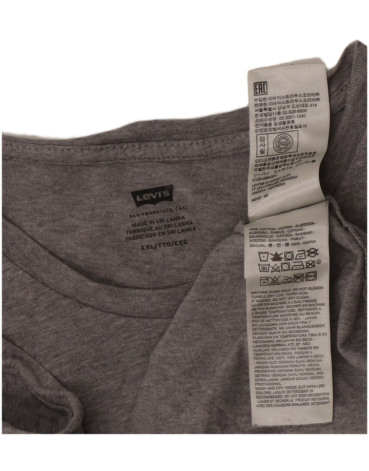 Levi's gornji dio majice s grafičkim motivima 2XL, sivi pamuk