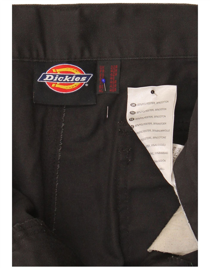 Dickies muške ravne kargo hlače W32 L31 crni poliester