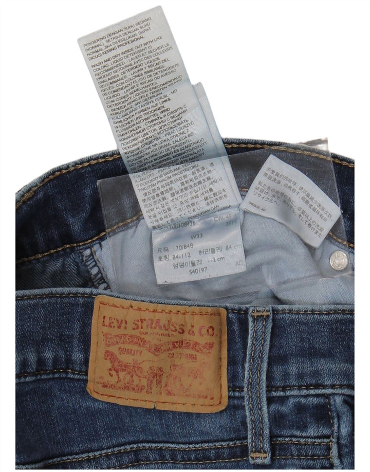 Levi's ženske uske traperice W33 L26 plavi pamuk