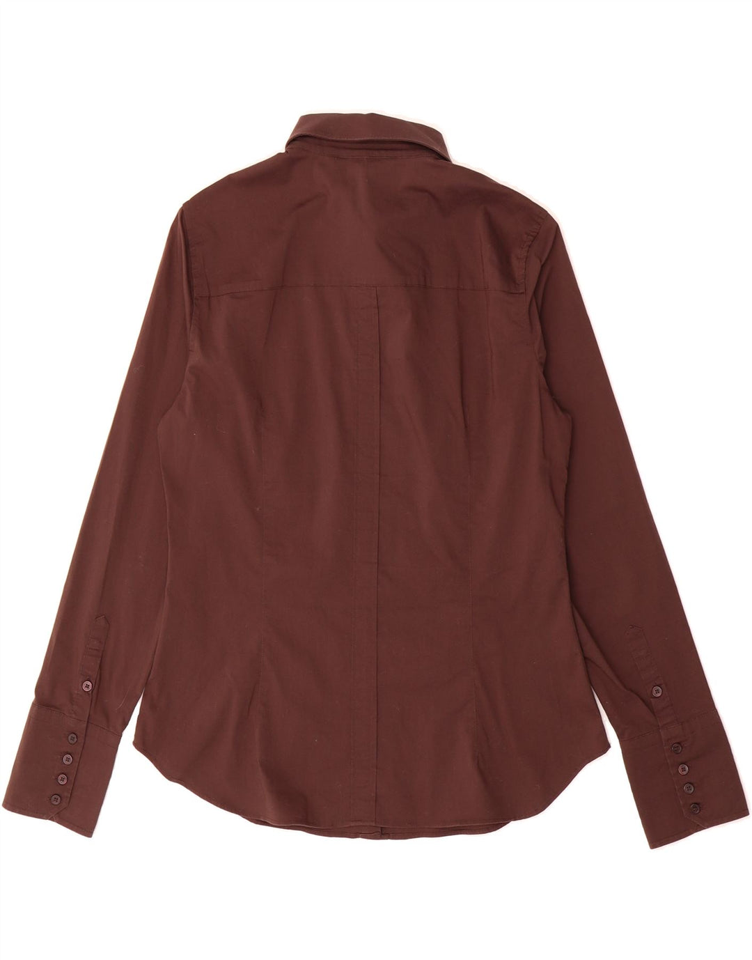 ZARA Womens Shirt UK 14 Large Brown Vintage Zara and Second-Hand Zara from Messina Hembry 