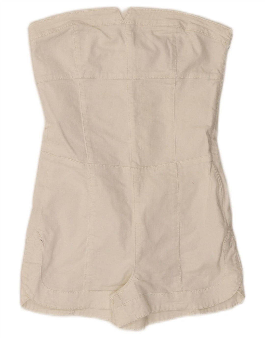 GUESS ženski traper kombinezon bez naramenica UK 6 XS bijeli